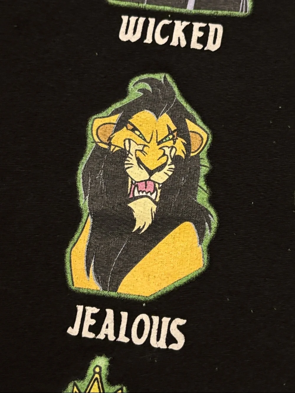 Disney > Black 'Villains Mood' Graphic Crewneck Sweatshirt - Size XXXL 21 - Picture 9 of 12